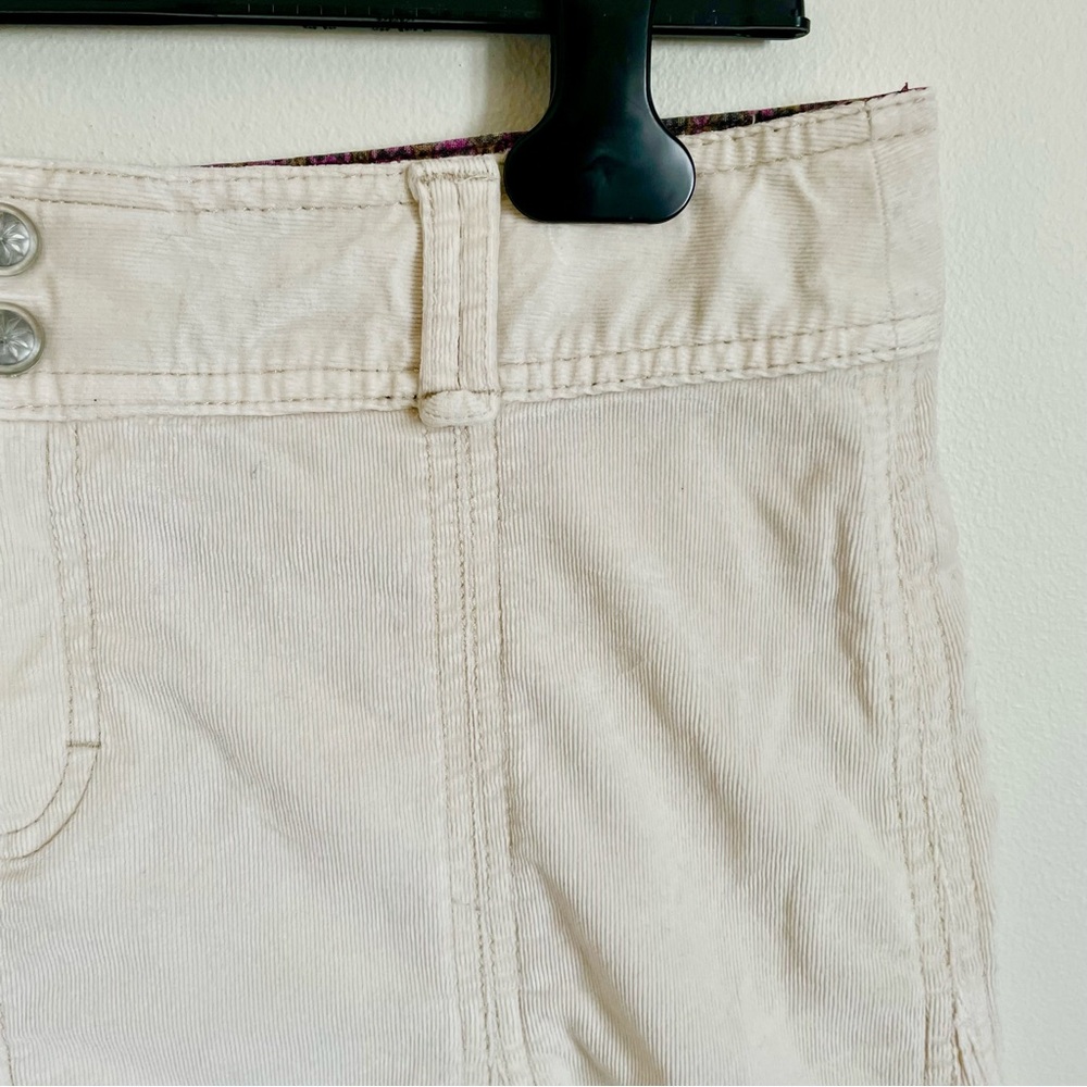 Athleta Corduroy Whenever Flare Mini Skirt in Cream Size 6 EUC - Picture 6 of 12